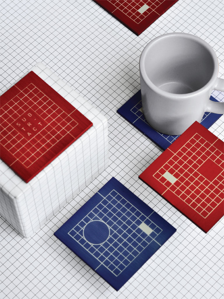 THE GRID SYSTEM COASTERS -Set of 6